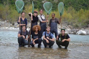 Etudiants de la nouvelle promotion médiation en environnement, du haut à gauche au bas à droite: Marie, Valentine, Coline, Ahmed, Cédric, Anissa, Antoine et Mathieu