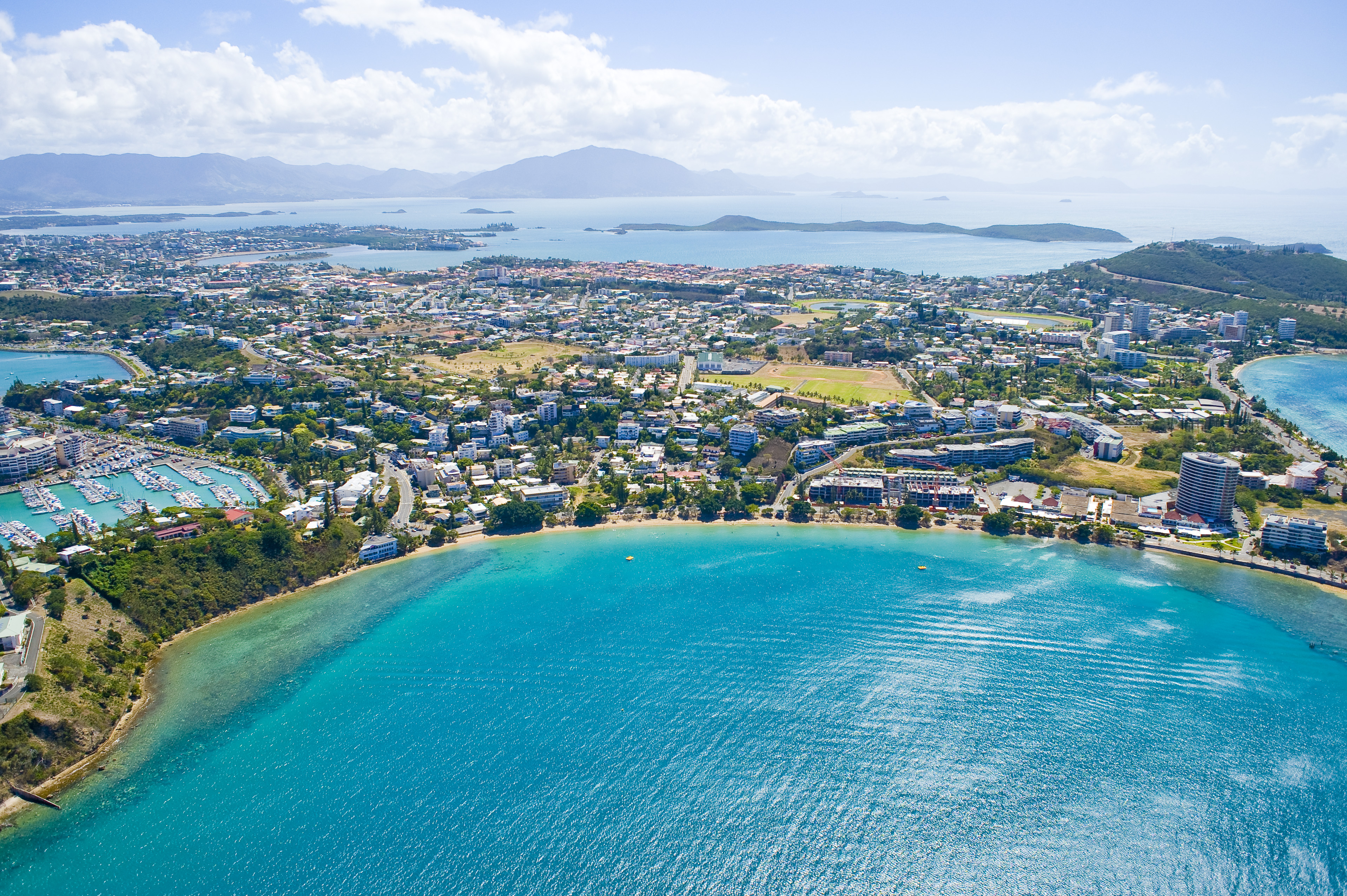 Vue aérienne de Noumea