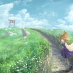 moriya-suwako-touhou-landscape-stairs-wallpaper-preview